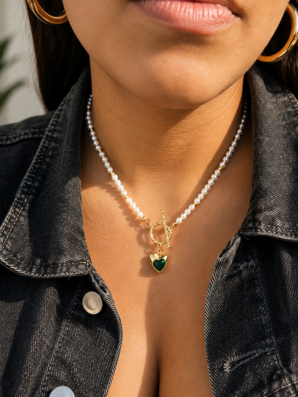 Heart Pearls Necklace