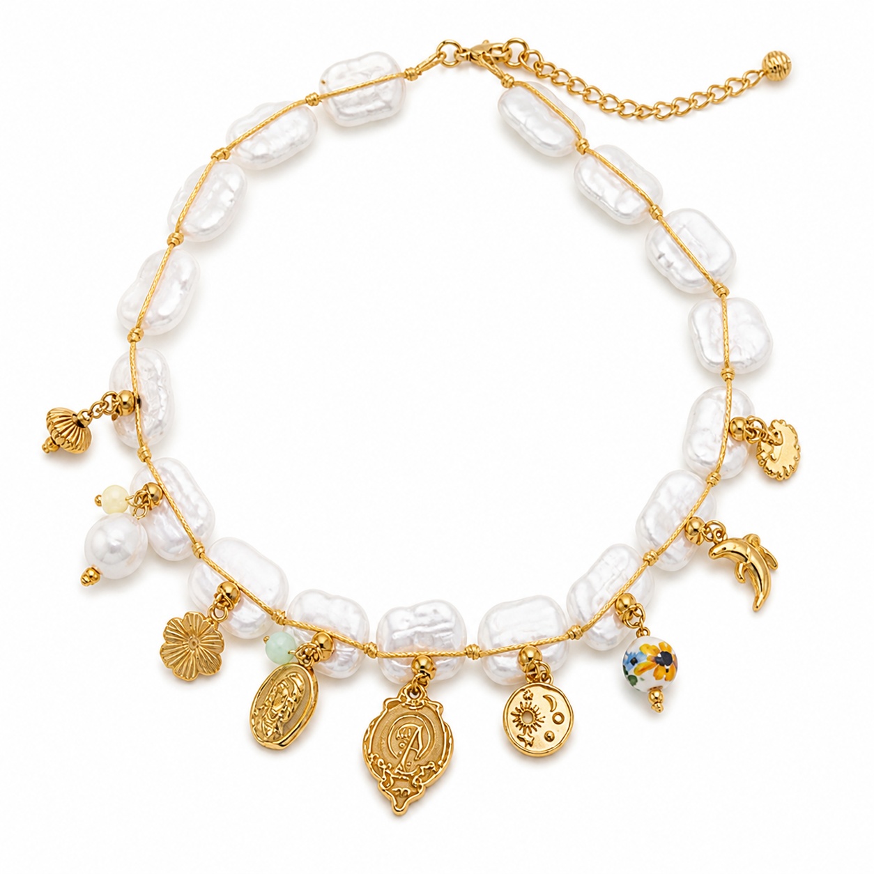 Charms Pearls Necklace