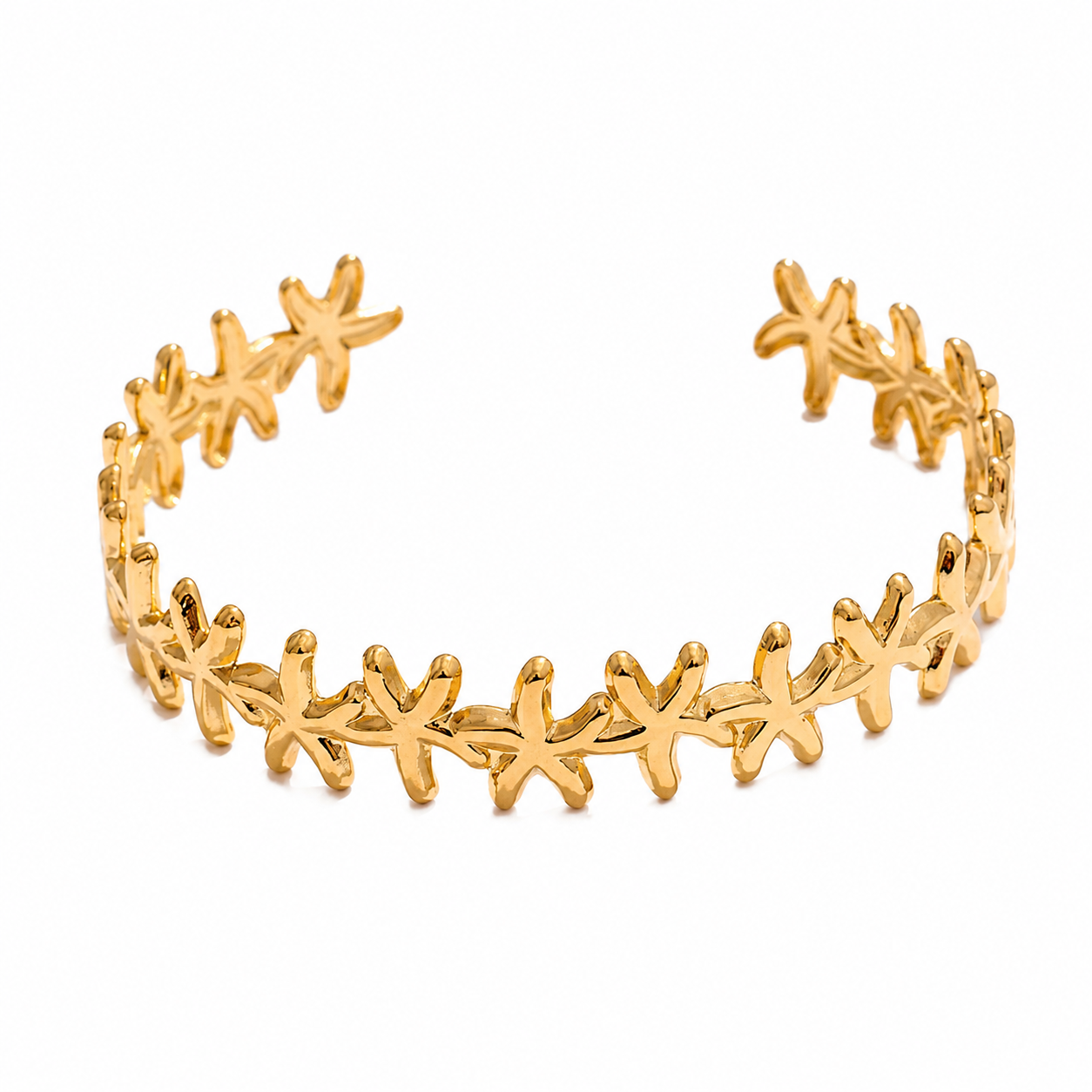 Starfish Cuff Open Bracelet