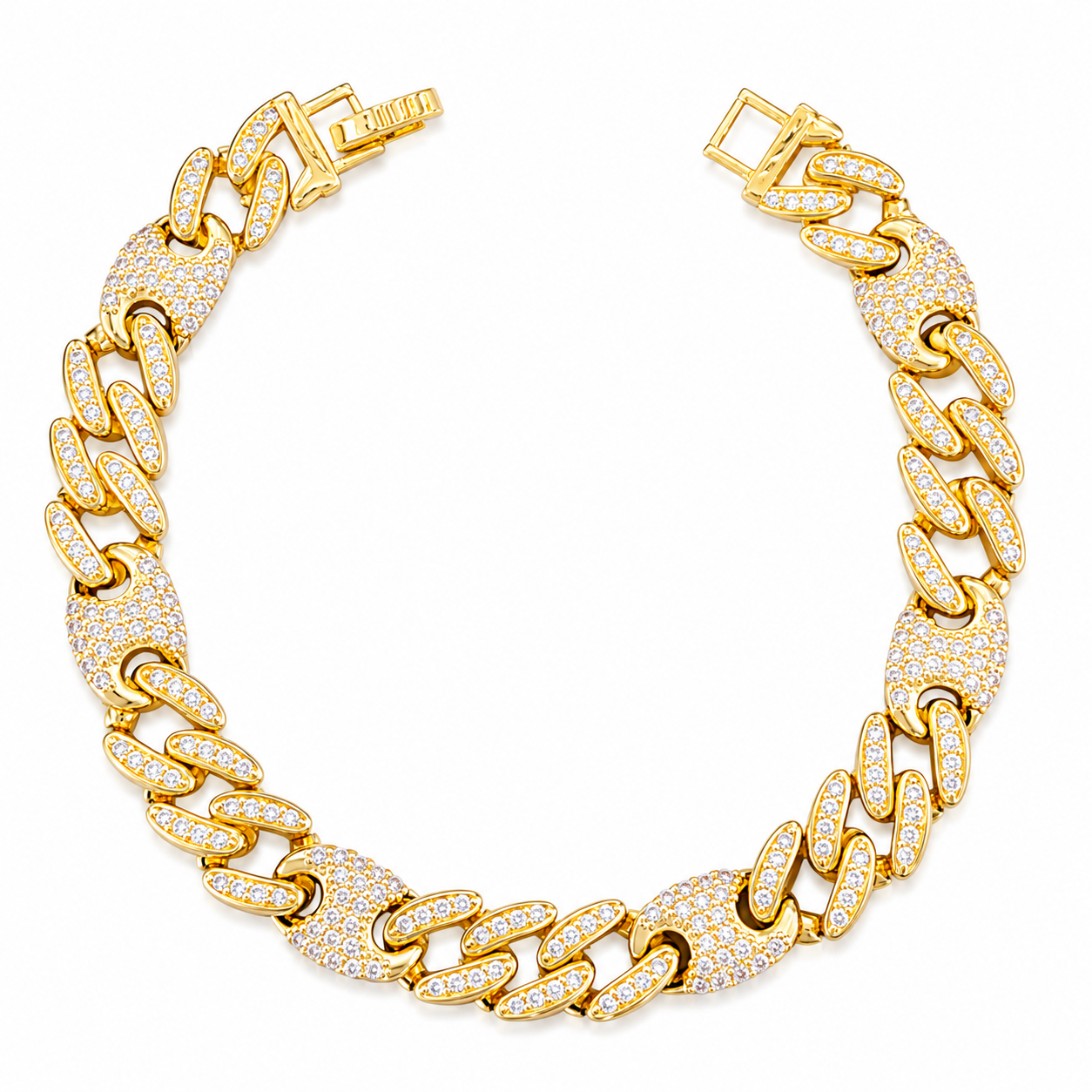 Mariner Cuban CZ Bracelet