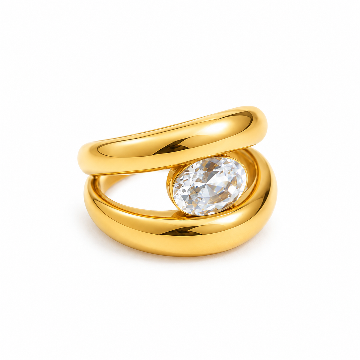 CZ Chunky Ring