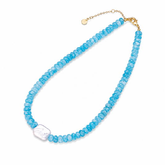 Blue Apatite Necklace