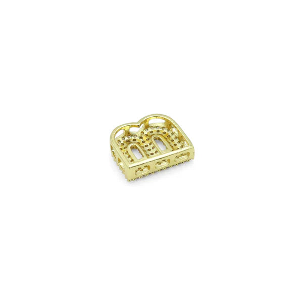 Chunky Letter CZ Necklace