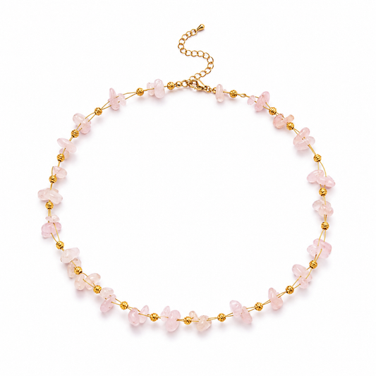 Light Pink Quartz Necklace