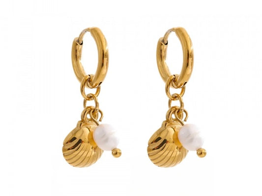 Shells Pearls Earrings