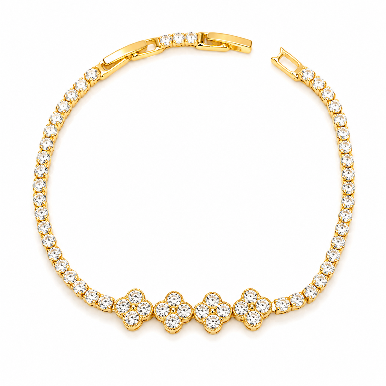 Clover Tennis Bracelet
