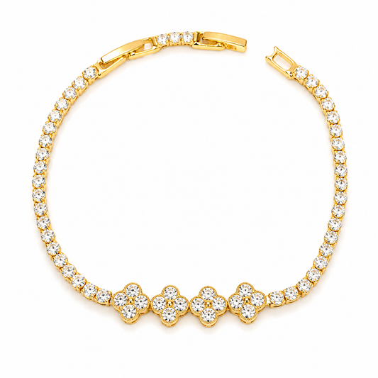 Clover Tennis Bracelet
