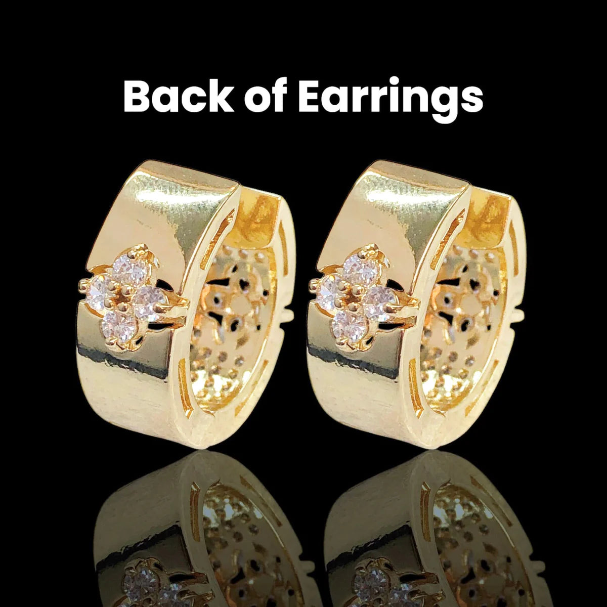 Flower Chunky Hoops