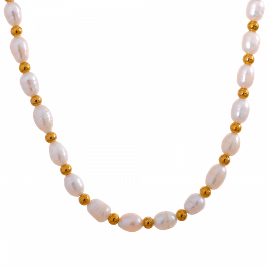 Pearls Necklace + Bracelet