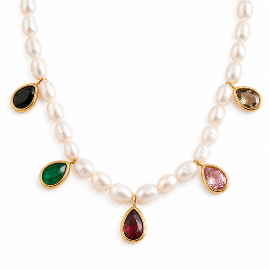Gems Pearl Necklace