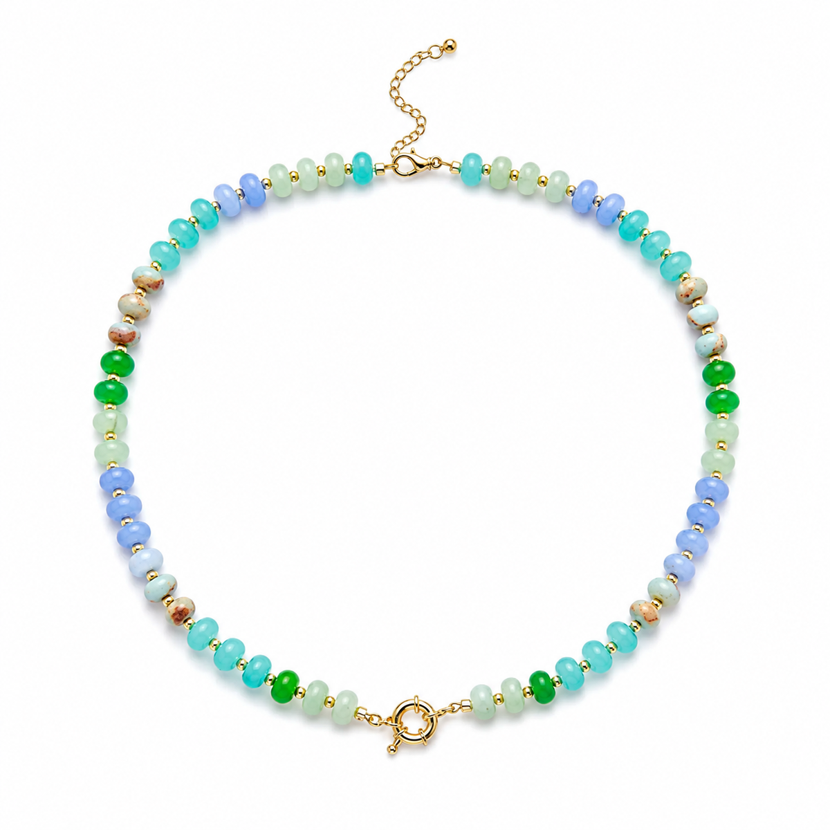 Gemstone Rondelle Necklace