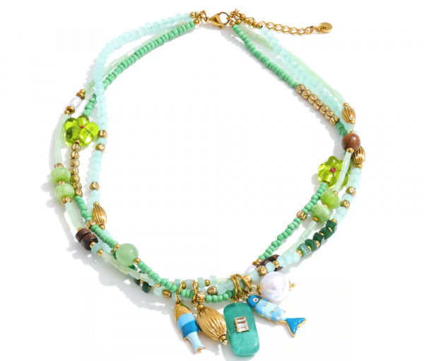Charms Turquoise Necklace