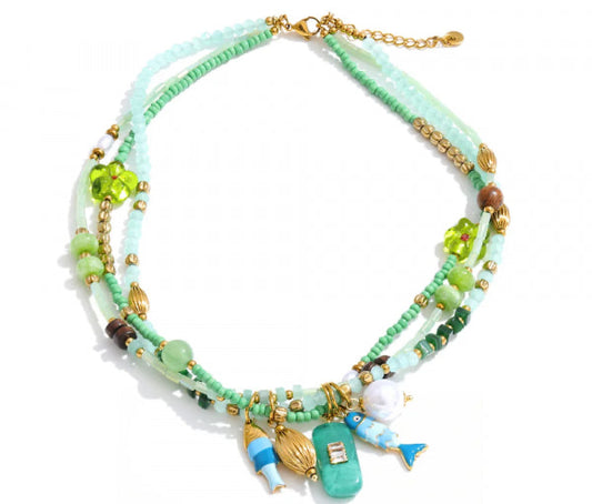 Charms Turquoise Necklace