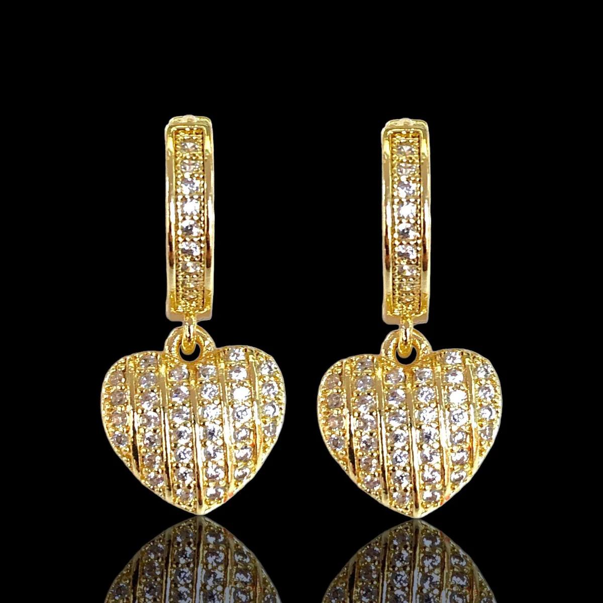 Medium Hearts Hoops
