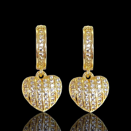 Medium Hearts Hoops