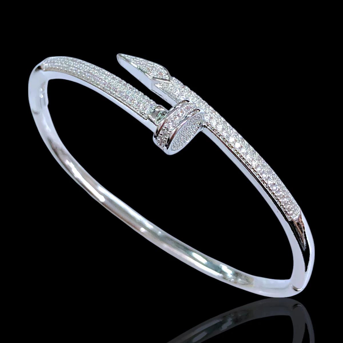 Nail Zirconia Bangle