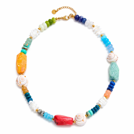 Shell Stones Colorful Necklace