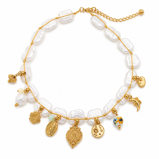 Charms Pearls Necklace