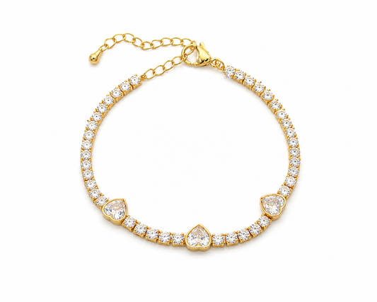 Hearts Tennis Bracelet