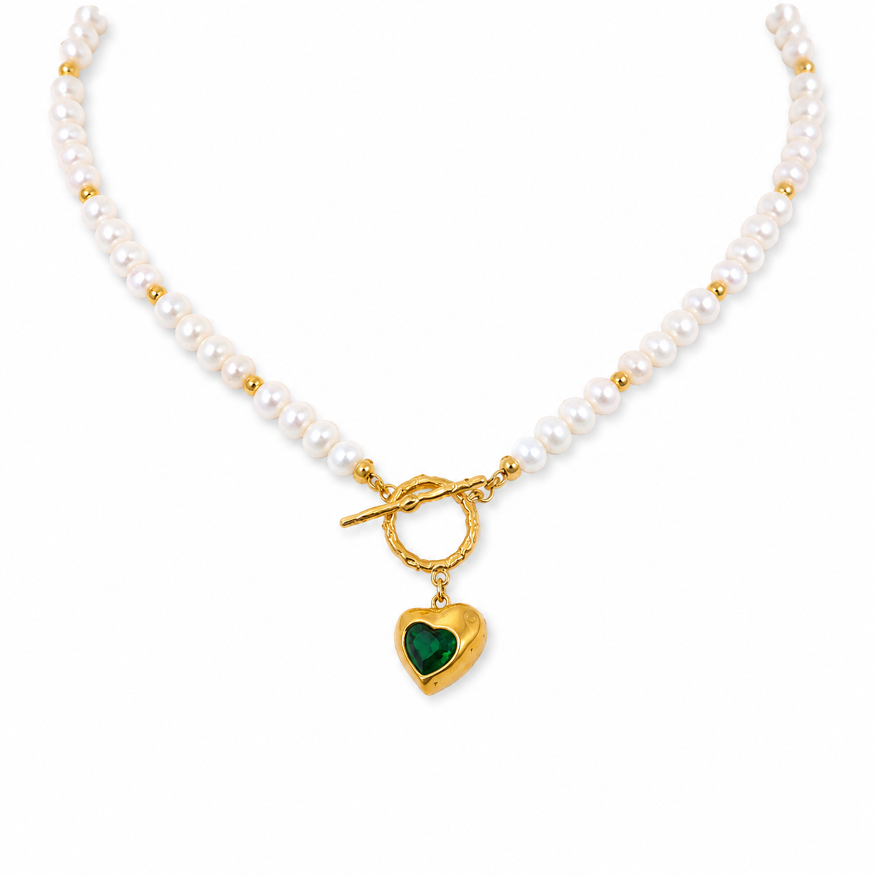 Heart Pearls Necklace