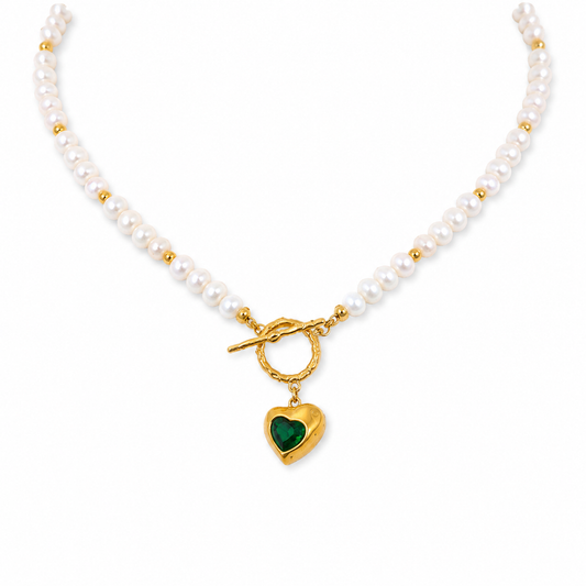 Heart Pearls Necklace