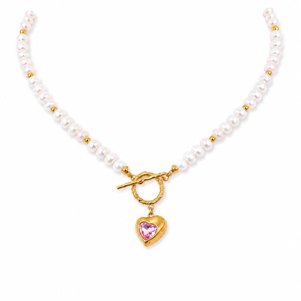 Heart Pearls Necklace