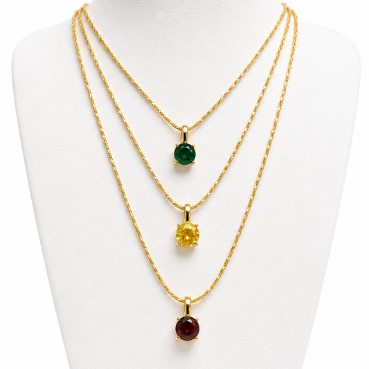 Birthstone Charm Necklace
