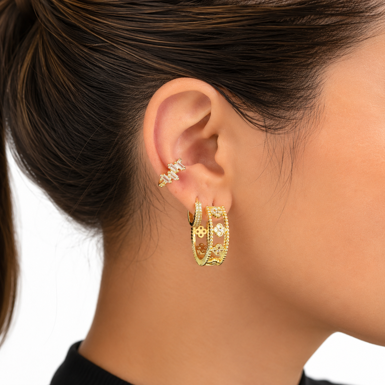 Baguette CZ Ear Cuff