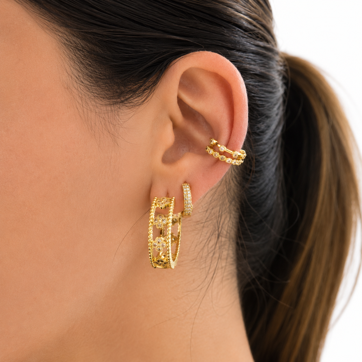 CZ Double Ear Cuff