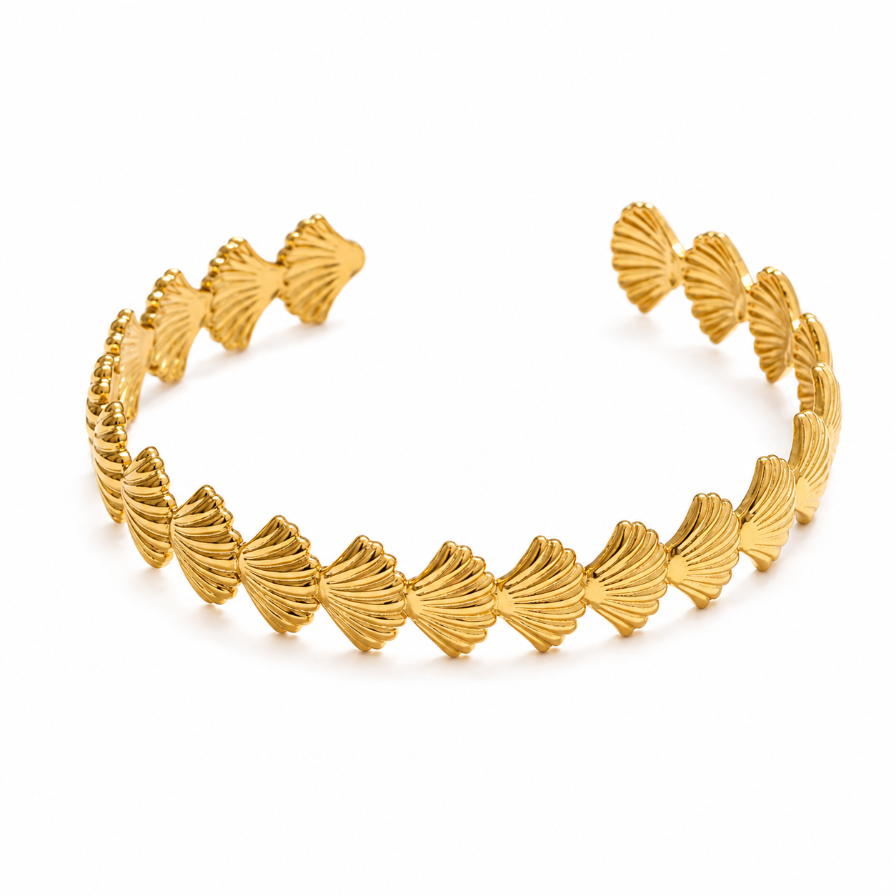 Shell Cuff Open Bracelet