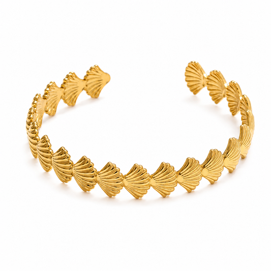 Shell Cuff Open Bracelet