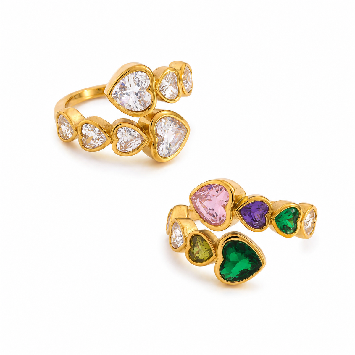 Hearts Chunky Ring