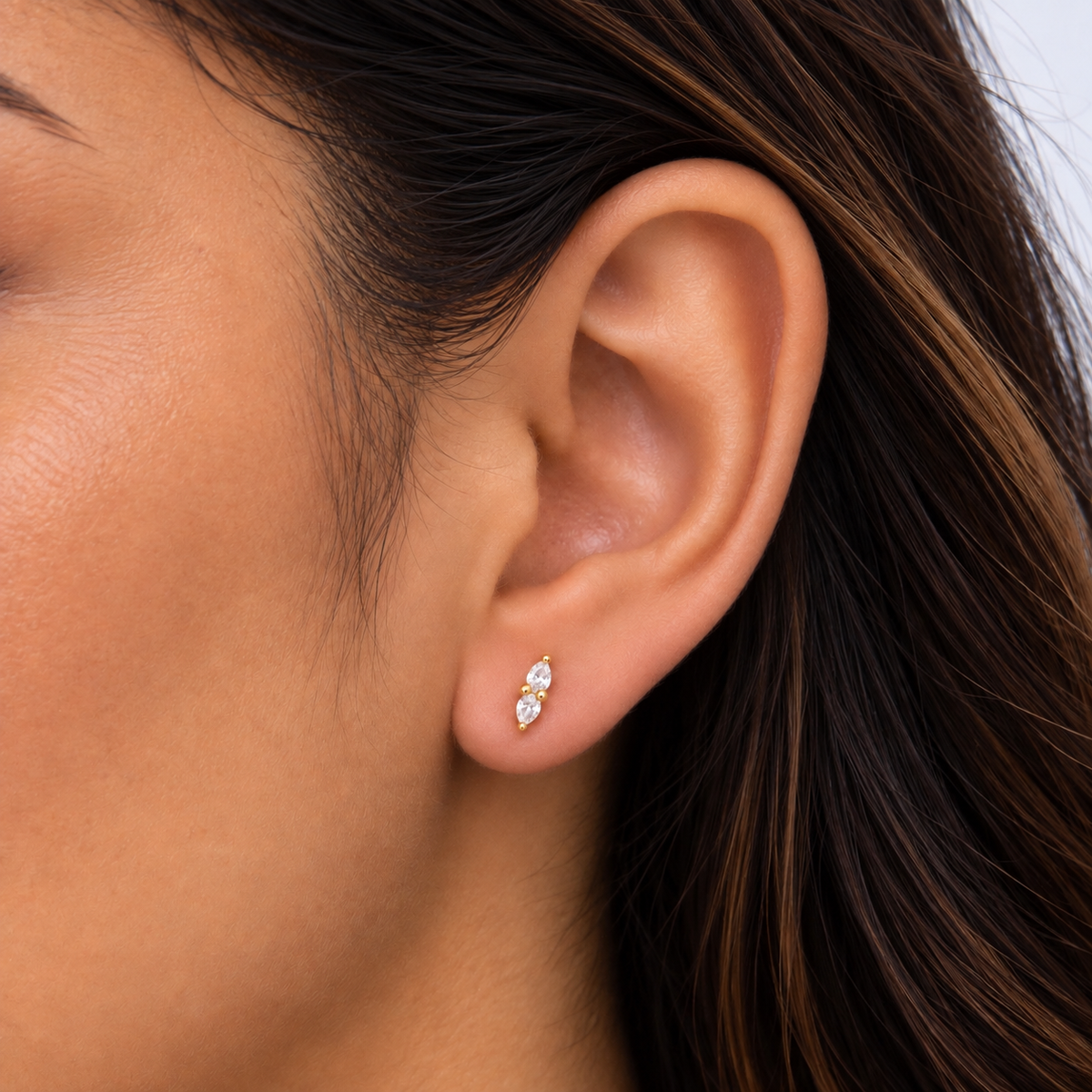 Marquise Duo Studs