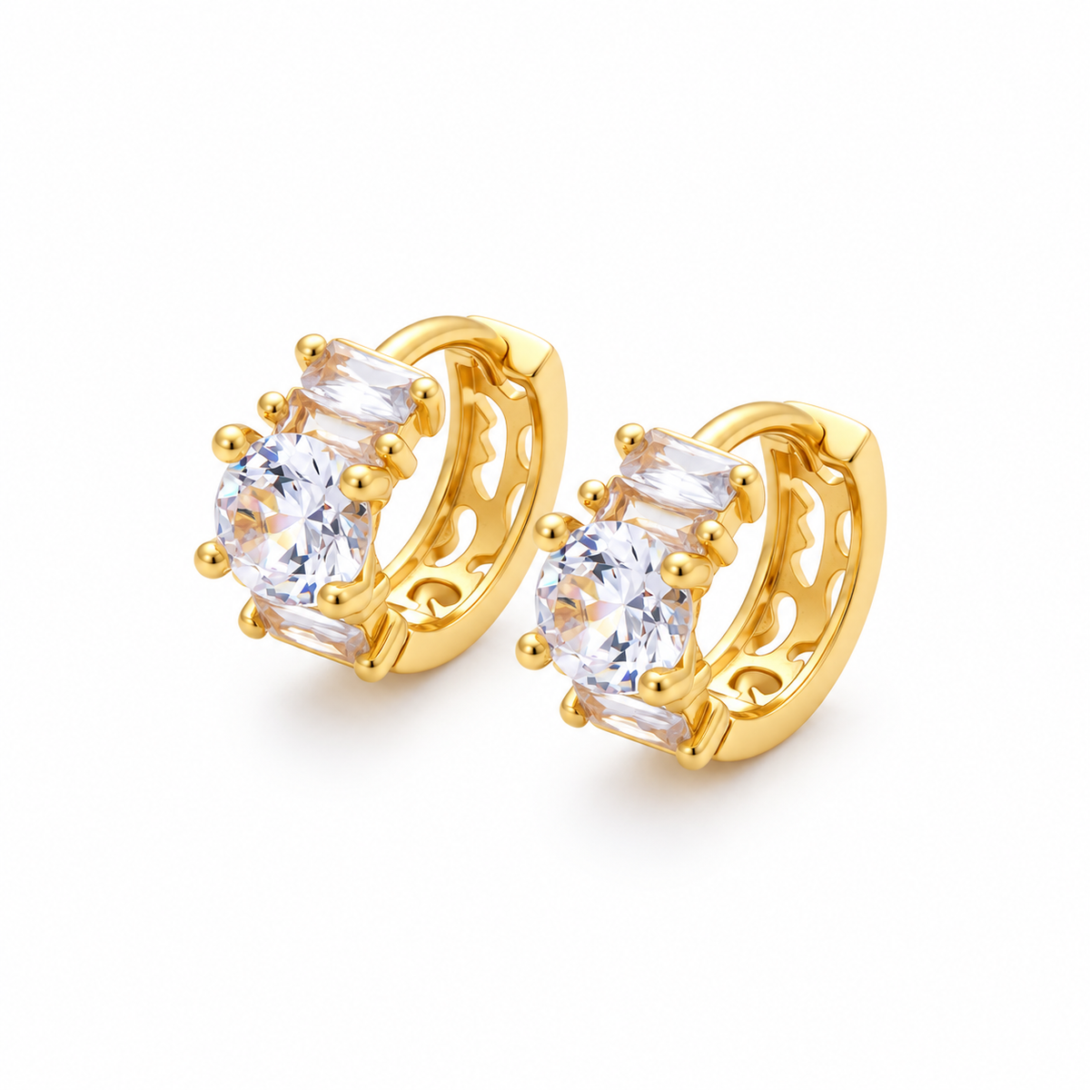 CZ Mini Huggies Hoops