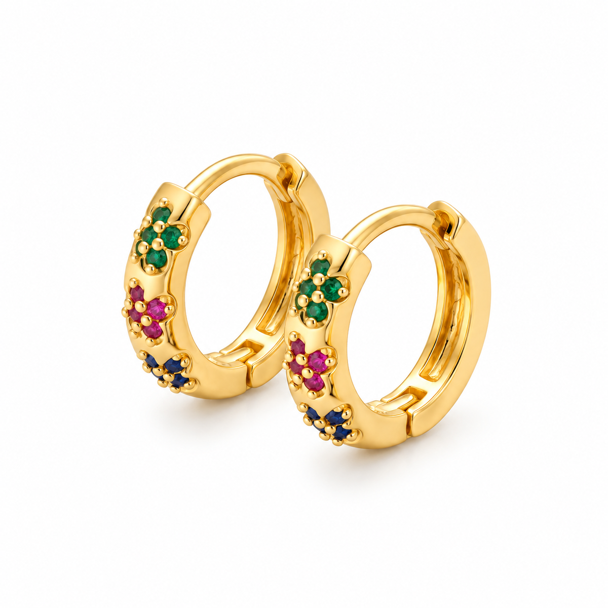 Flower Huggies Hoops