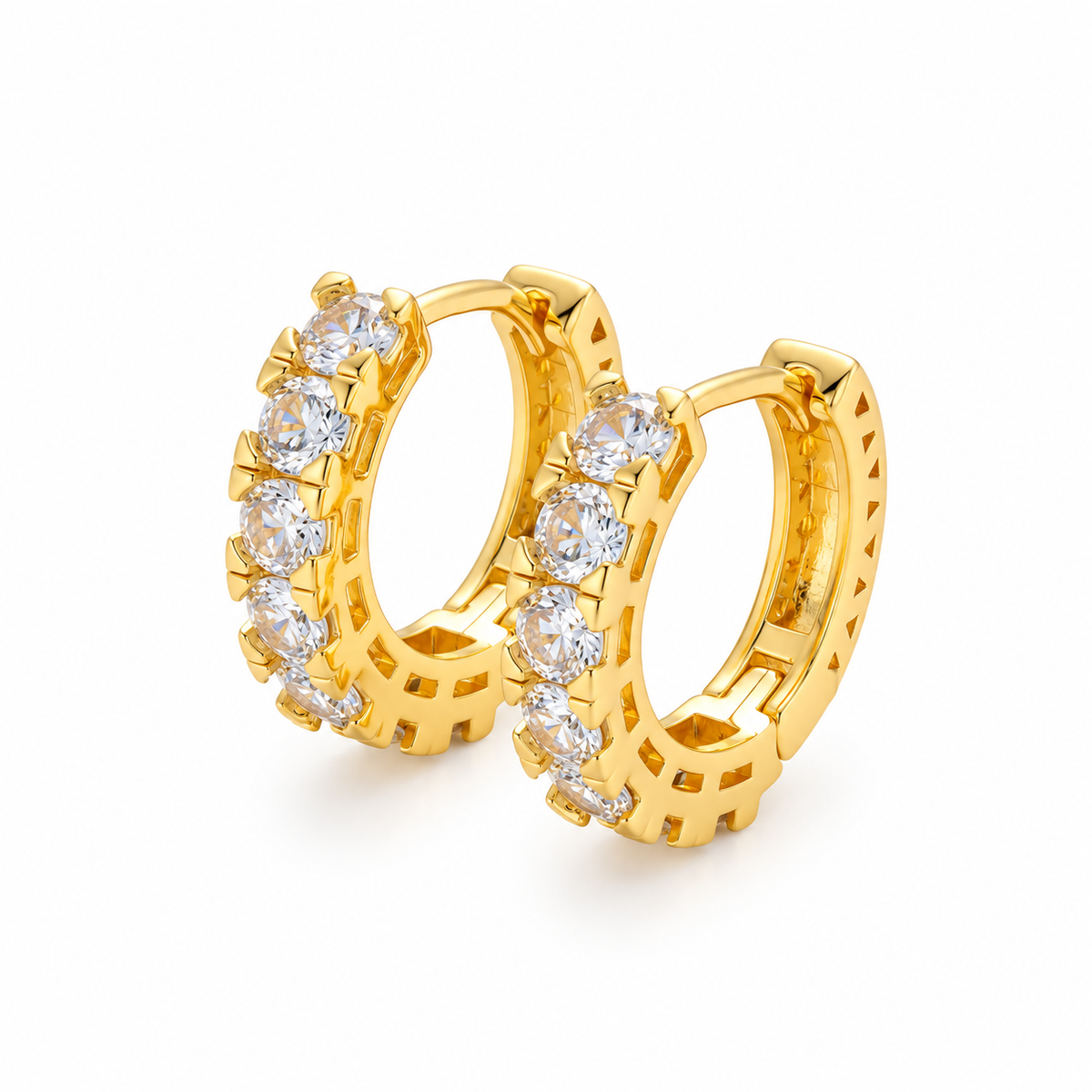 CZ Huggies Hoops
