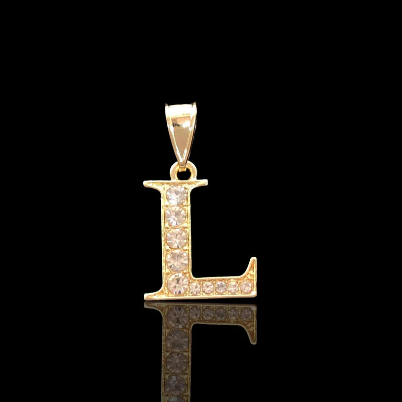 Letter Rhinestone Pendant