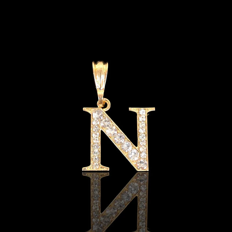 Letter Rhinestone Pendant