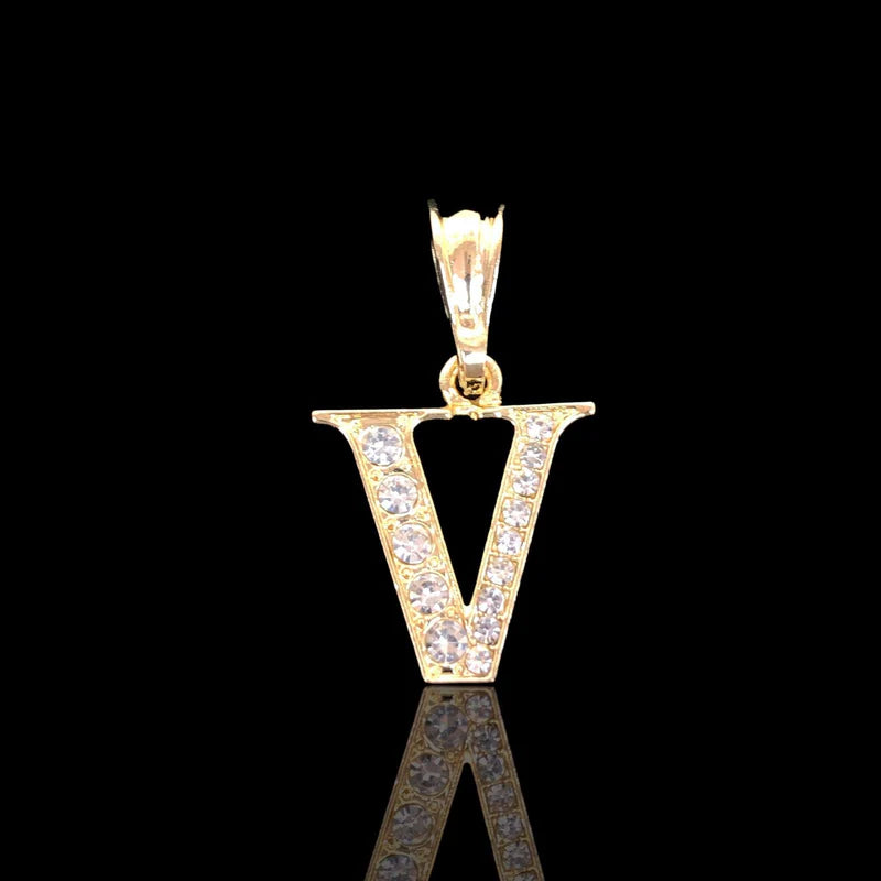 Letter Rhinestone Pendant