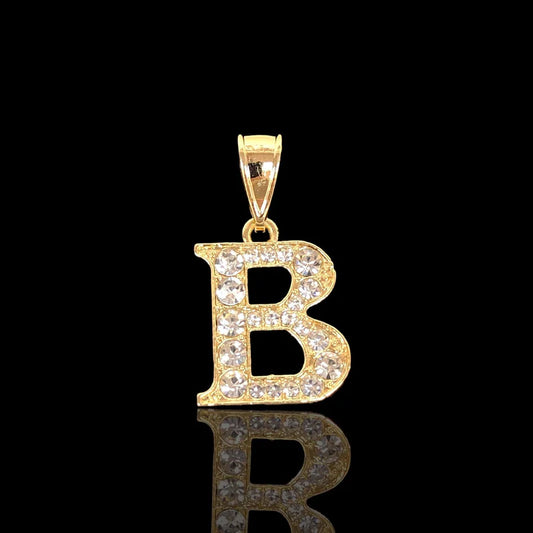 Letter Rhinestone Pendant