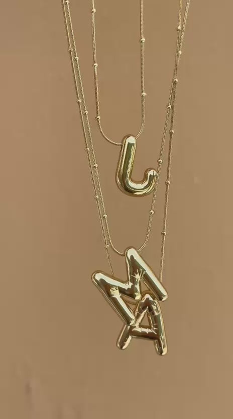 Waterproof Initial Necklace | Preorder